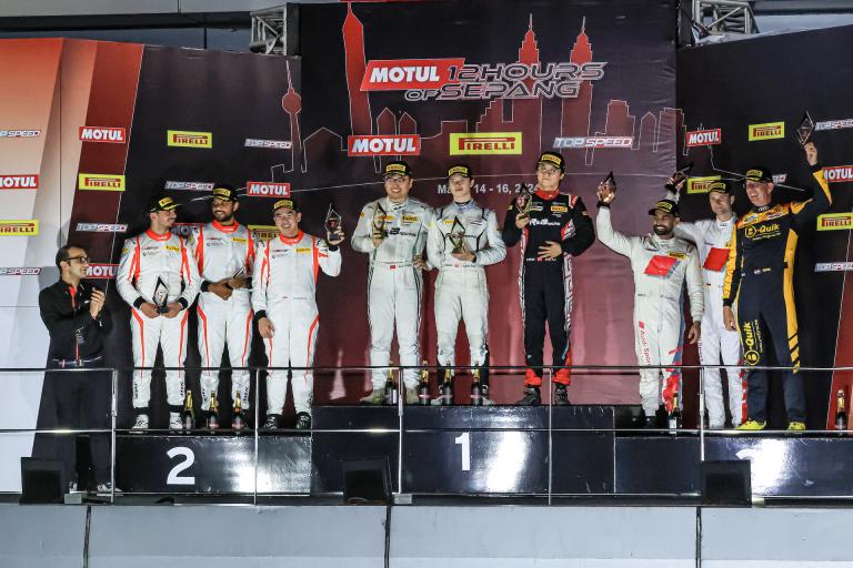 Porsche Motorsport Asia Pacific takes incredible 1-2 finish at Sepang 12 Hours